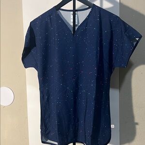 Wink Midnight Blue Star Pattern Tee